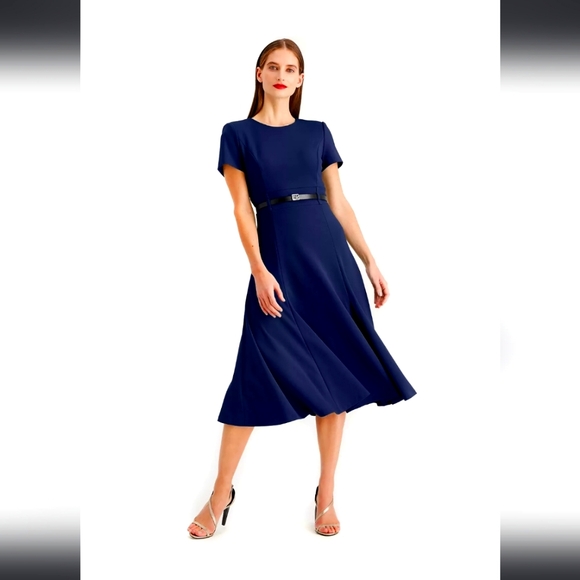 Calvin Klein Navy Blue Dress - Picture 1 of 3